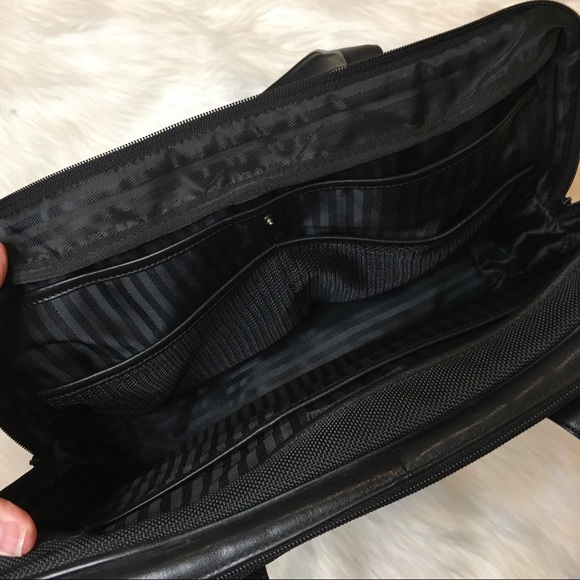 Tumi | Canvas & Leather Laptop Bag - Picture 12 of 16